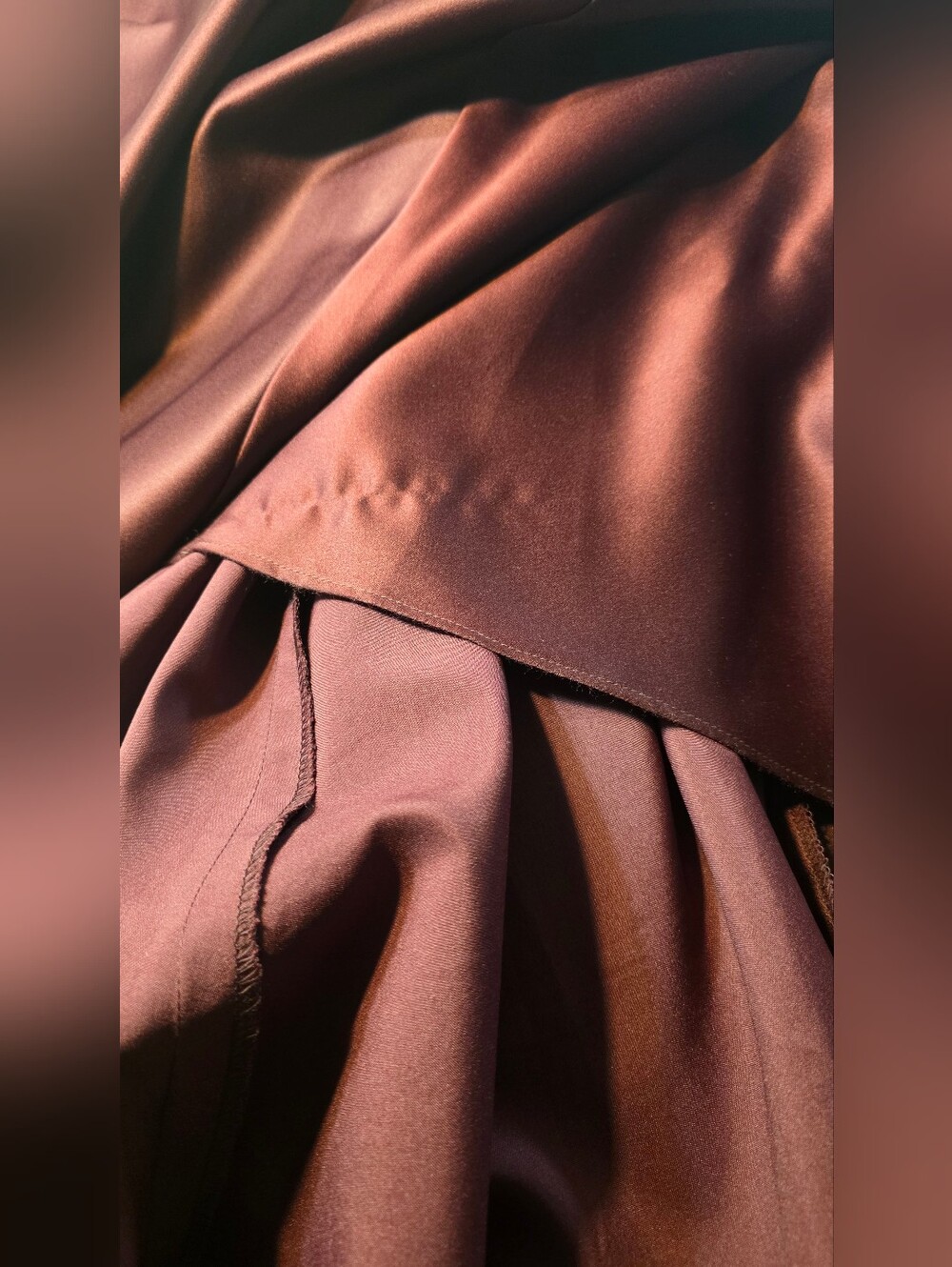 Morilee By Madeline Gardner Bordeux Bridesmaid Satin Maxi Gown Halter Neckline 6 - Picture 10 of 11